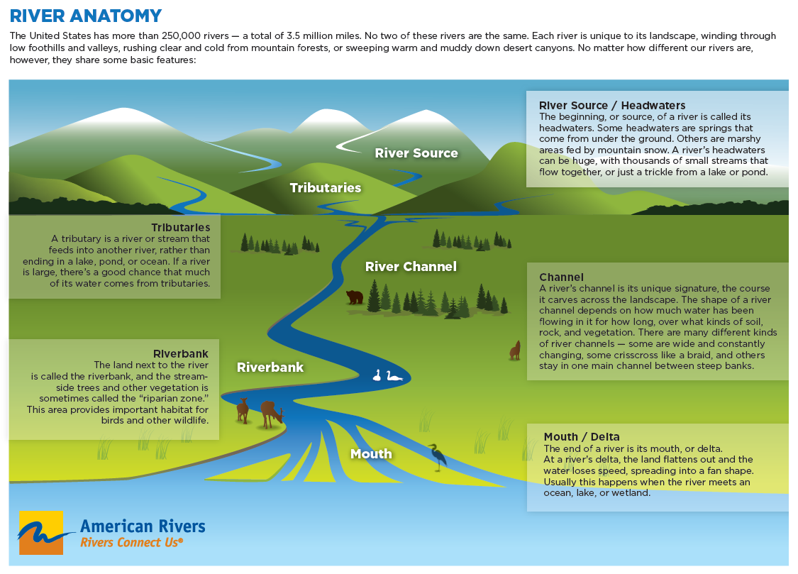 Low area. Parts of the River. River erosion diagram. Анатомия реки. Stream River.